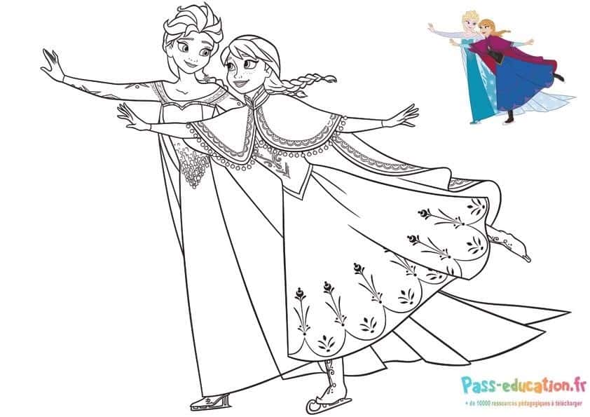 Danse d'Elsa et Anna