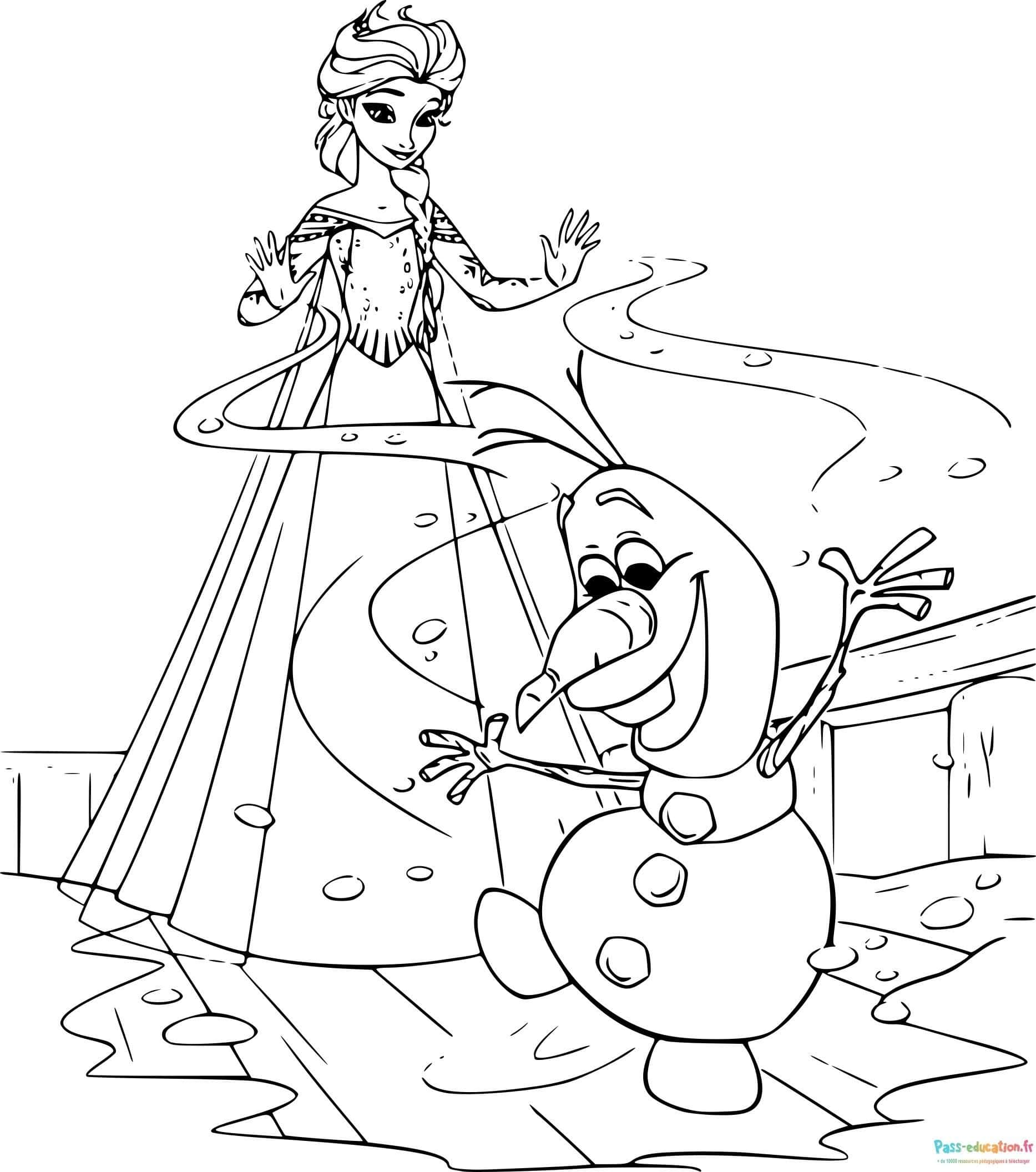 Elsa et Olaf