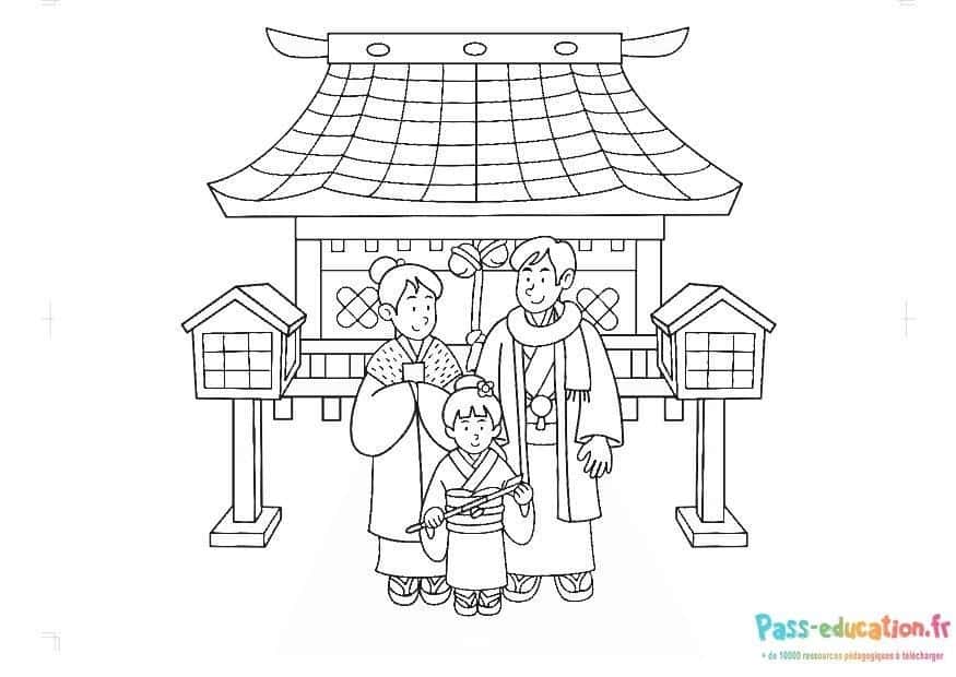 Famille japonaise traditionnelle