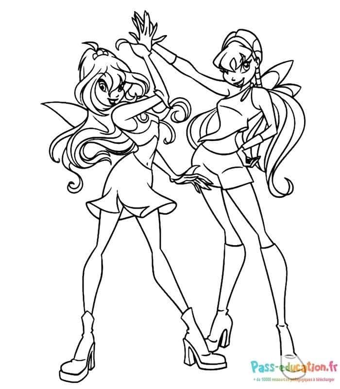 Fées Winx en duo