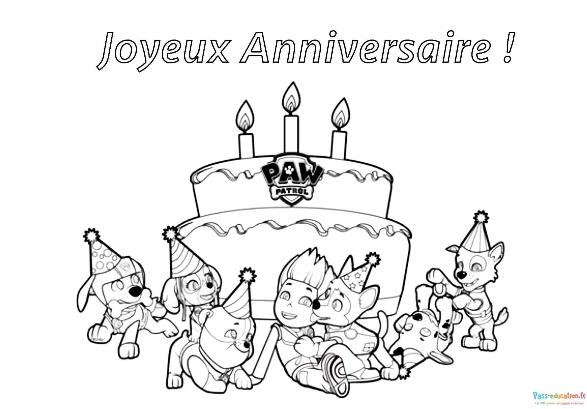 Anniversaire Paw Patrol