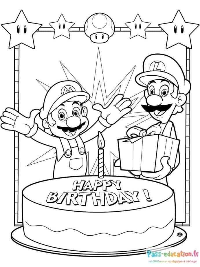 Anniversaire Mario et Luigi