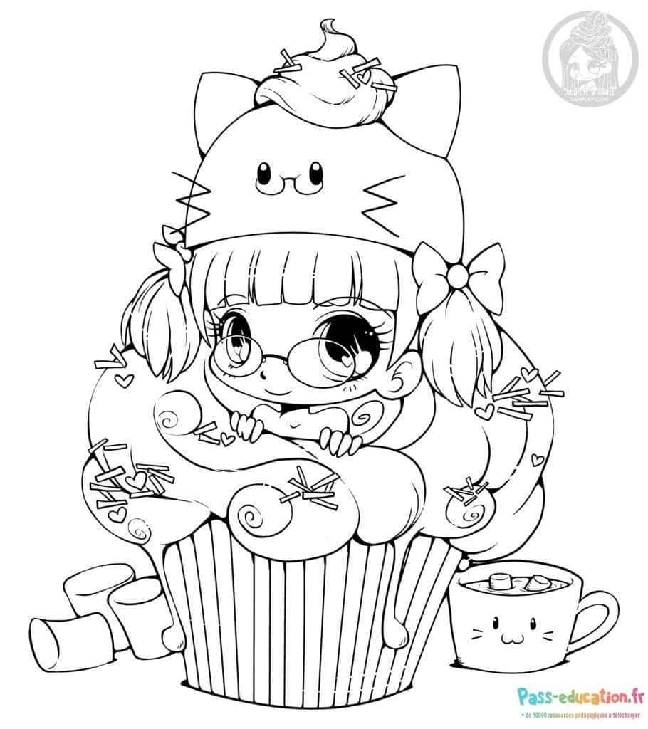 Fille Cupcake Kawaii