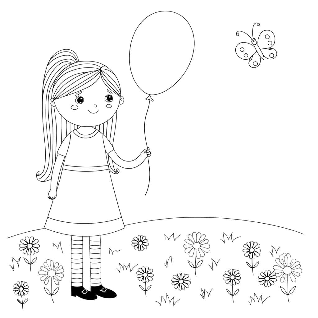 Fille avec ballon