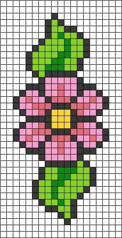 Fleur pixelisée