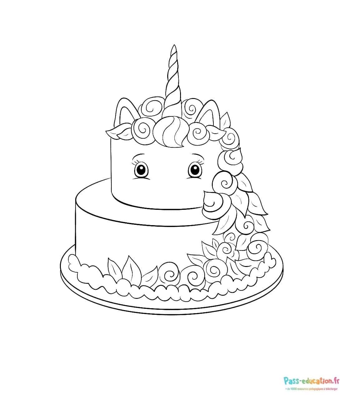 Gâteau licorne