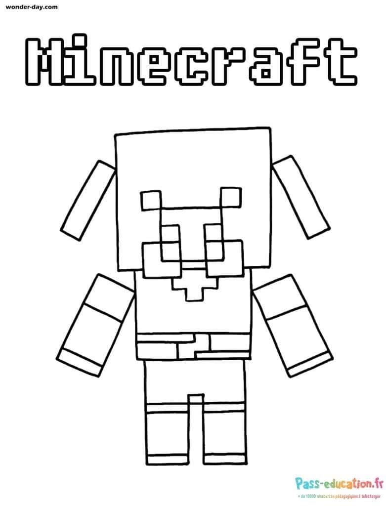 Golem de fer Minecraft gratuit à imprimer