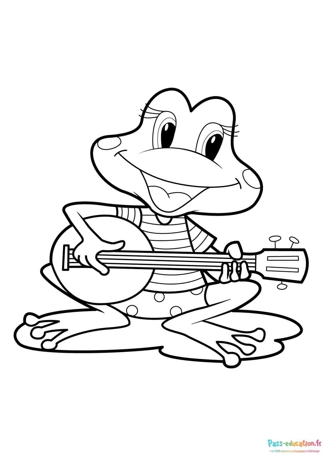 Grenouille guitariste