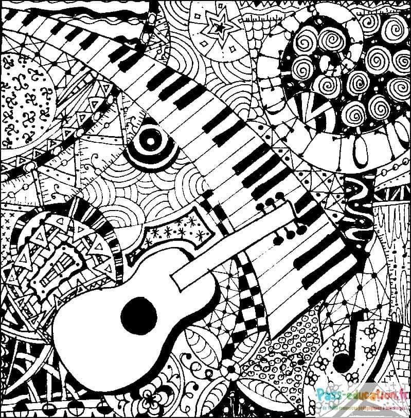 Guitare et motifs