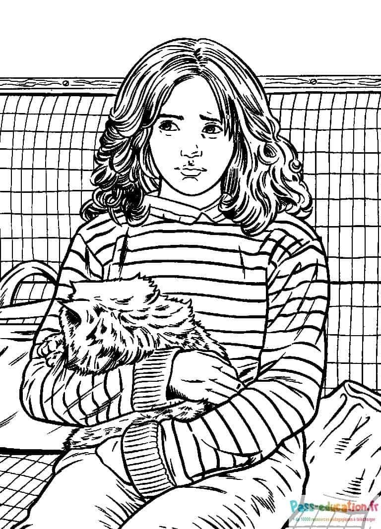 Hermione et chat