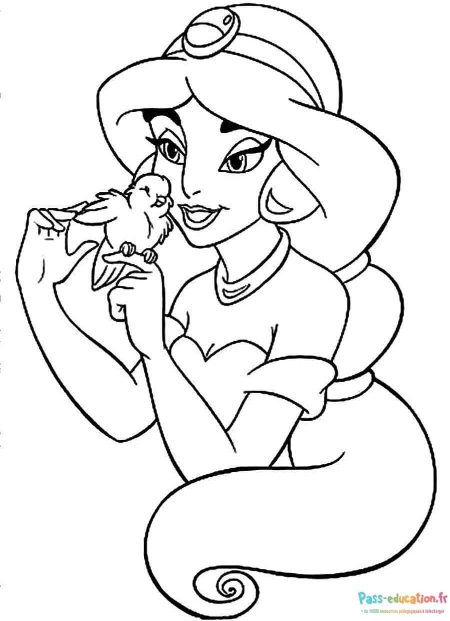 Jasmine et oiseau