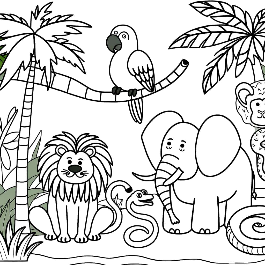 Animaux jungle