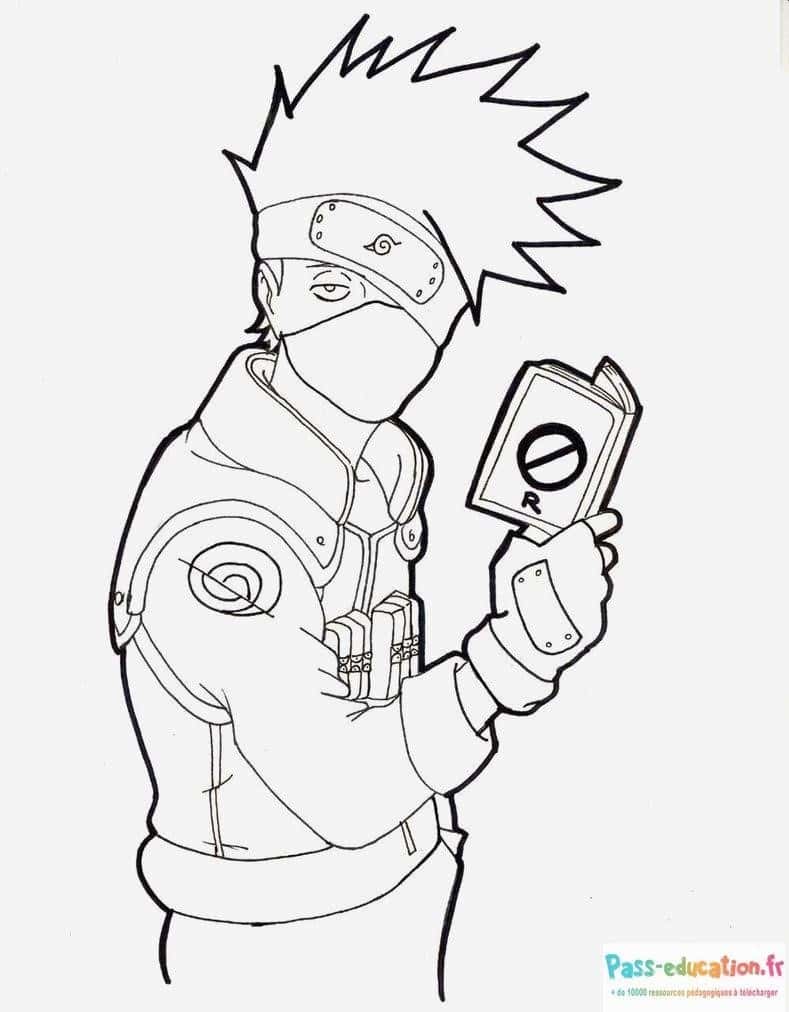 Kakashi avec livre