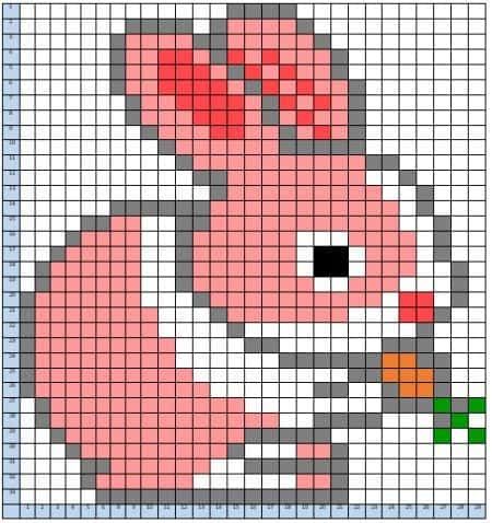 Lapin pixelisé