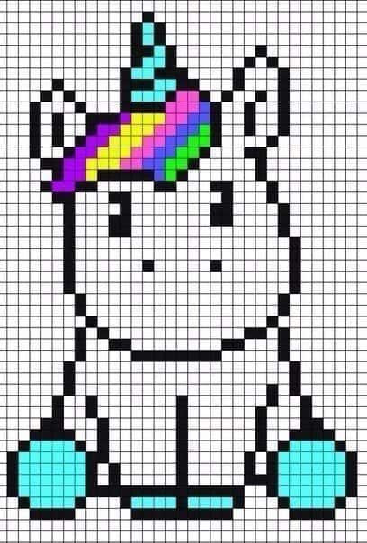 Licorne pixelisée