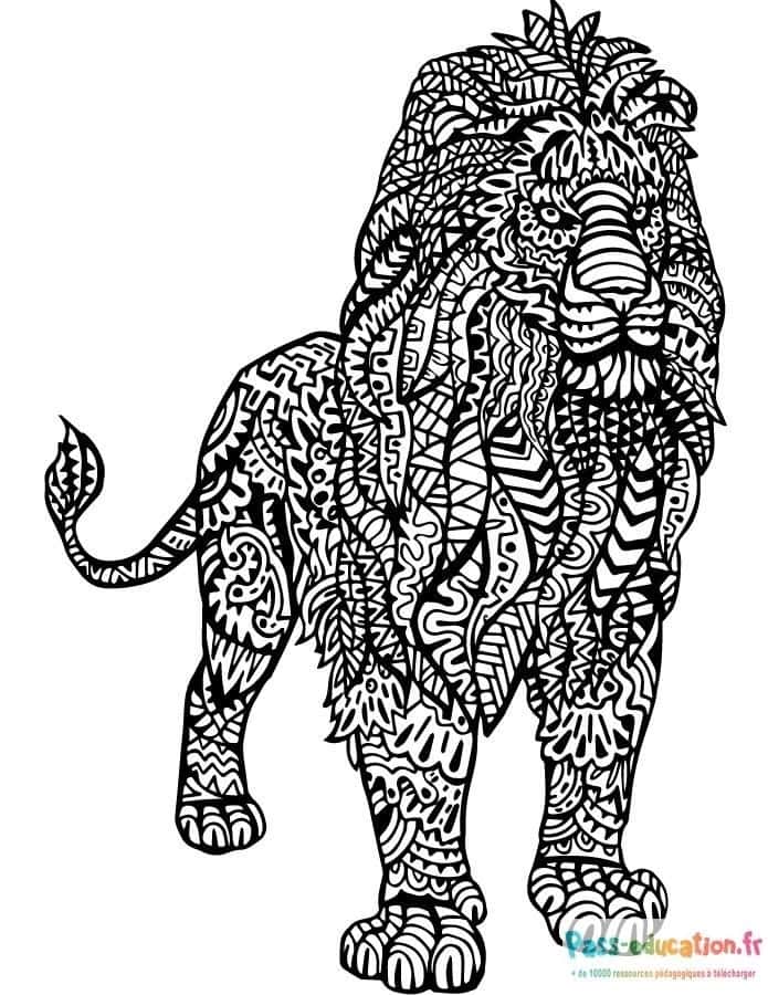 Lion mandala