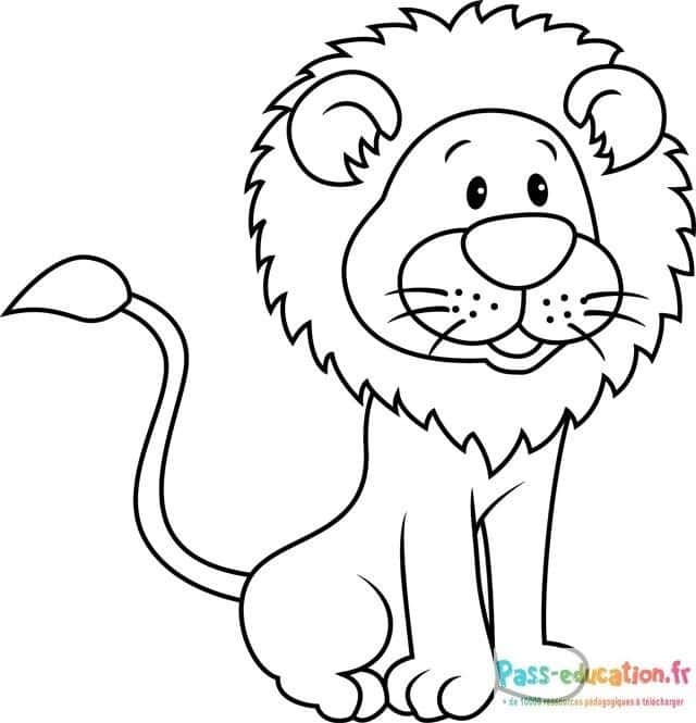 Lion souriant