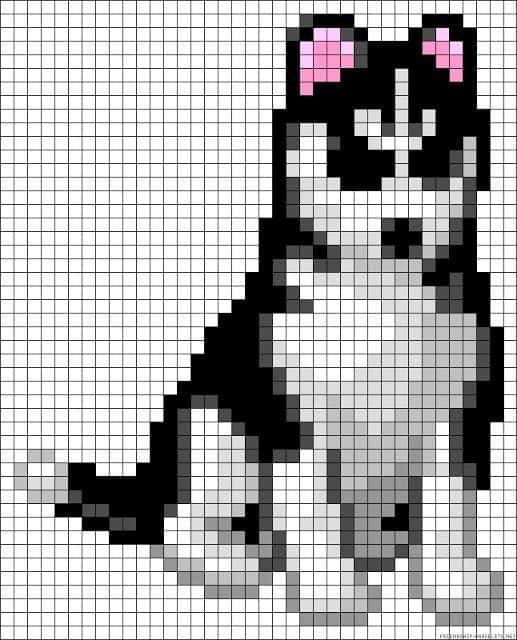 Loup pixelisé