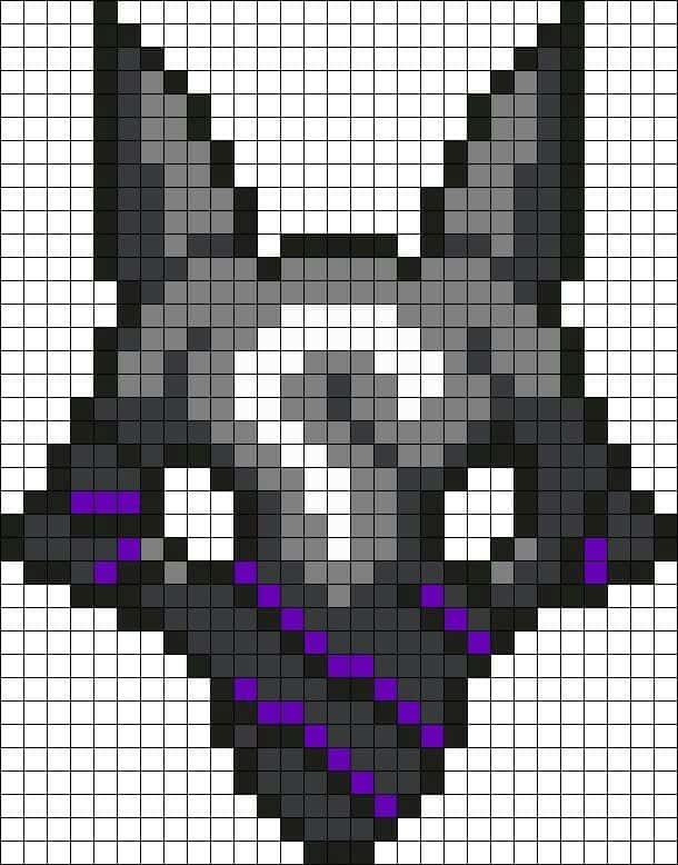 Loup pixelisé