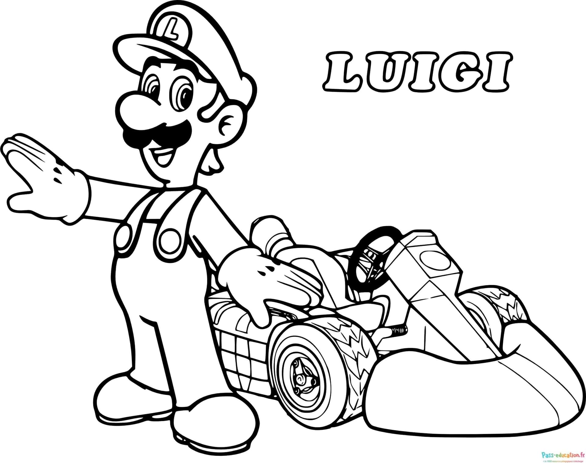 Luigi en Kart