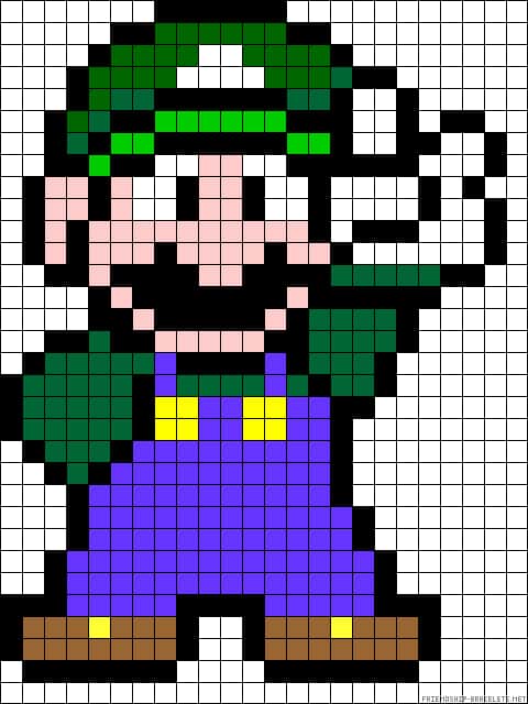 Luigi Pixel Art