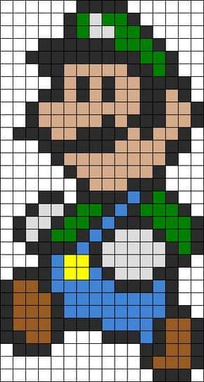 Luigi en pixel