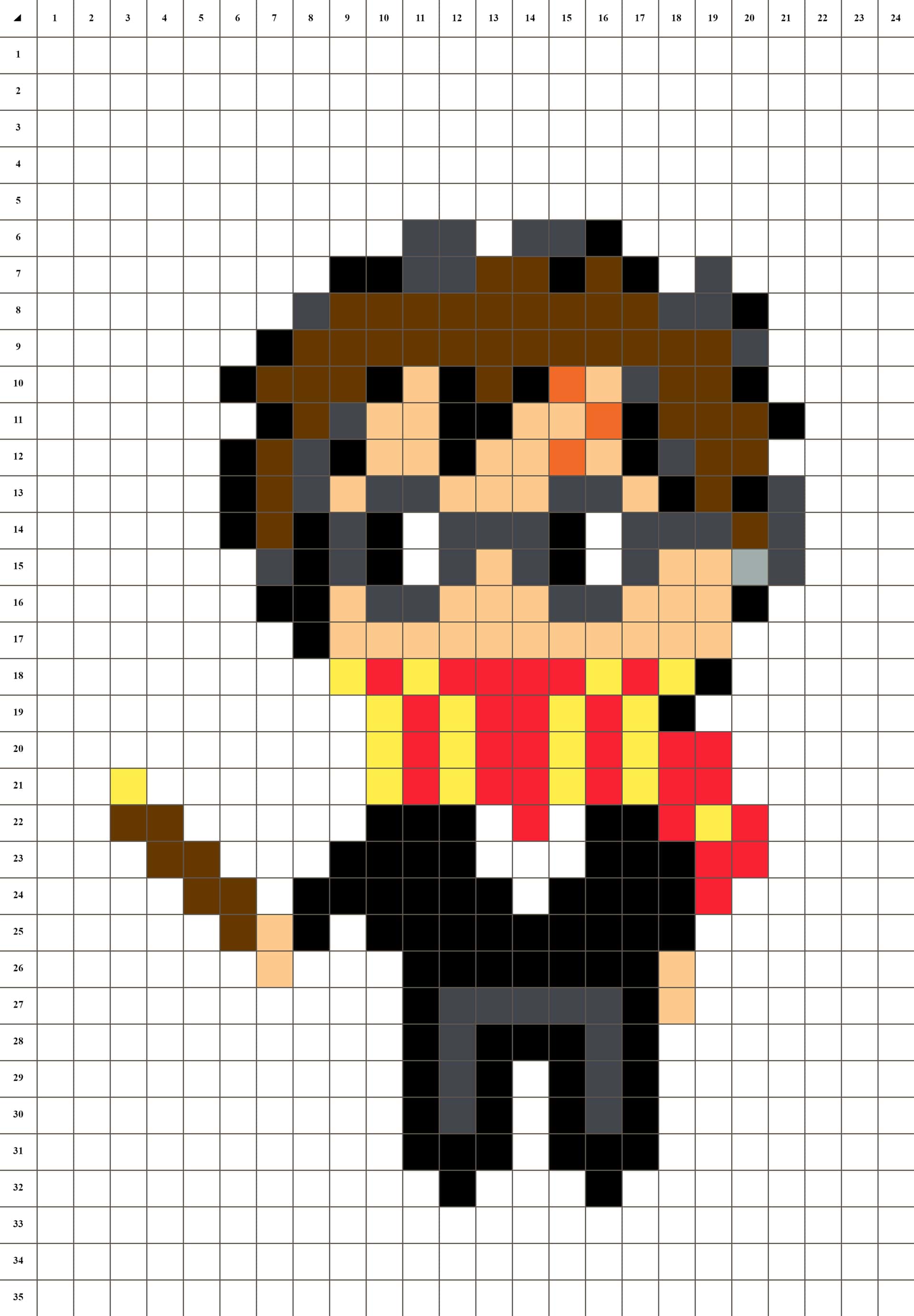 Magicien pixelisé