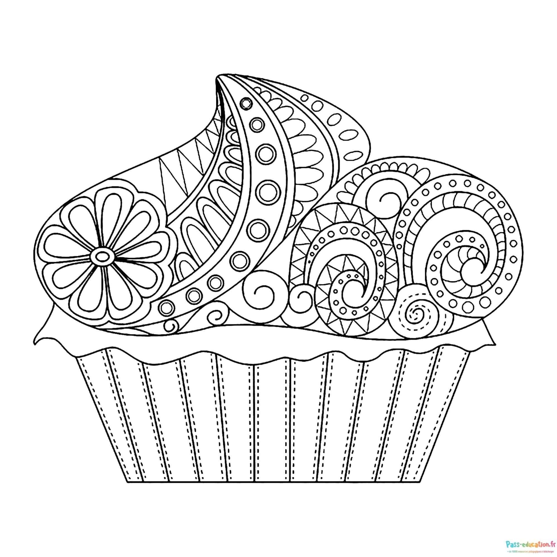 Cupcake mandala