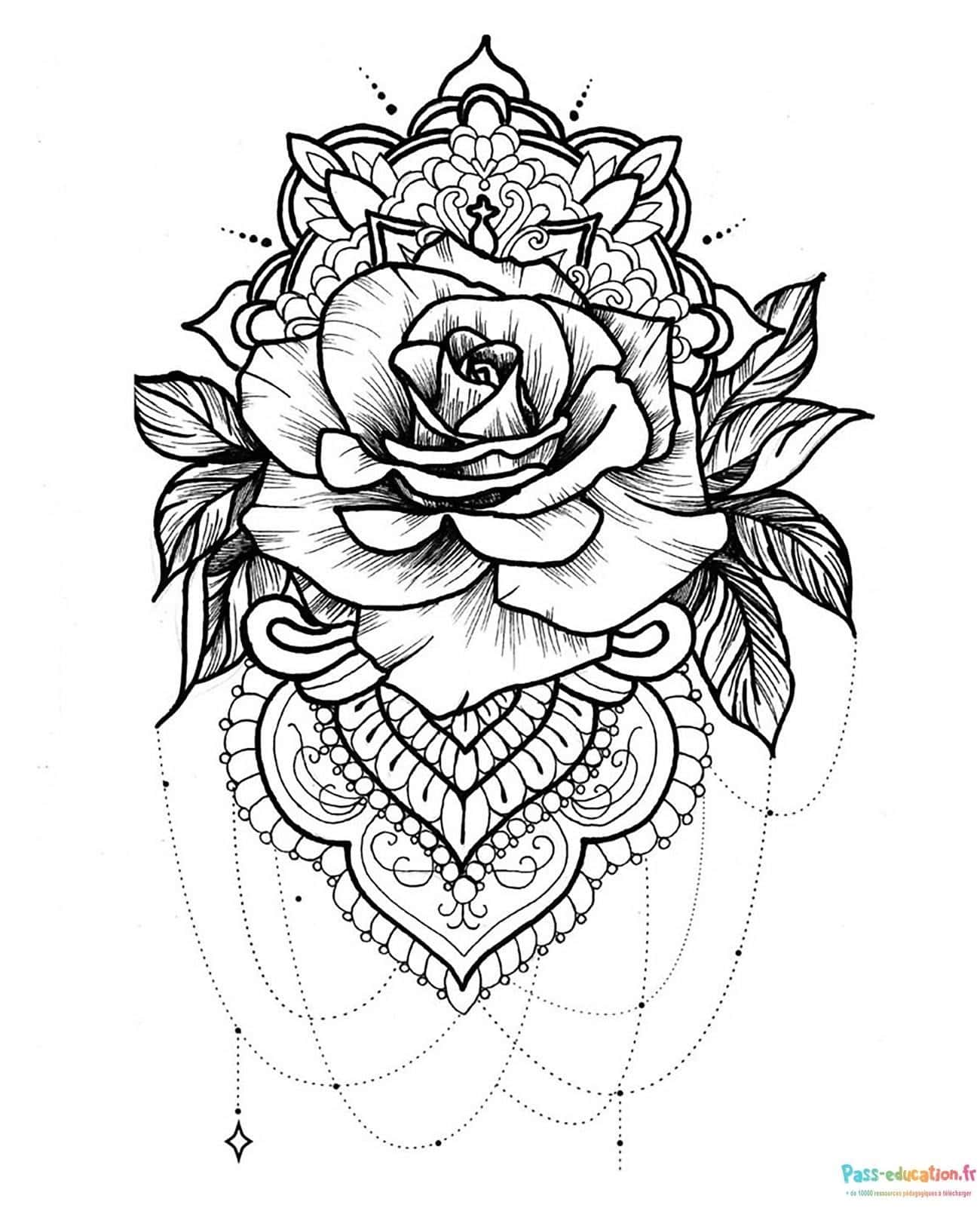 Rose mandala