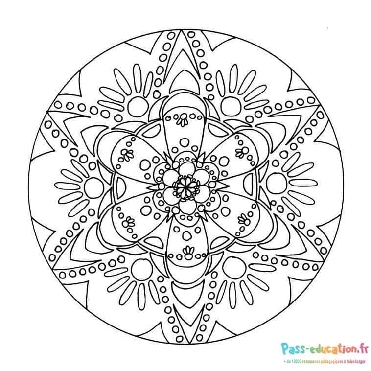 Mandala symétrique