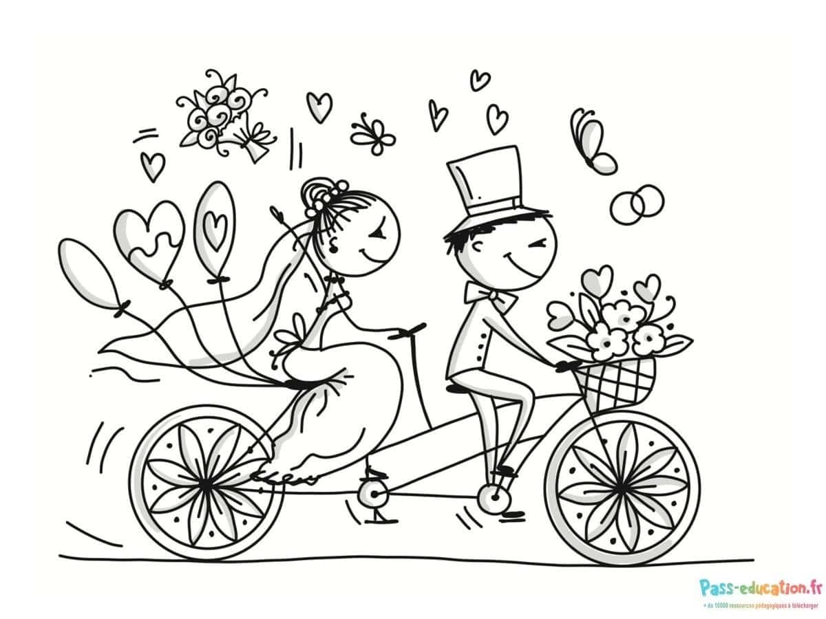 Mariage à vélo