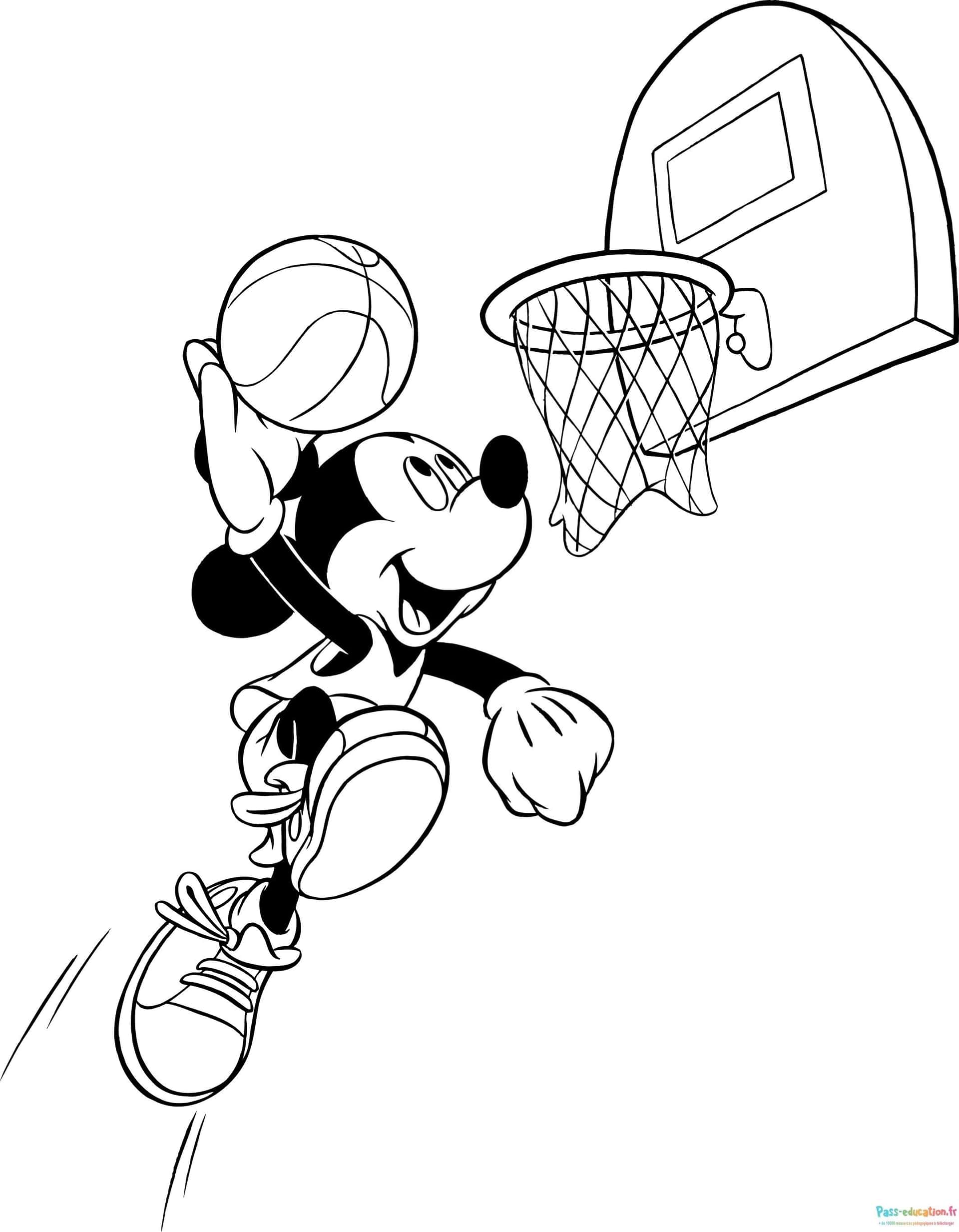 Mickey au basket