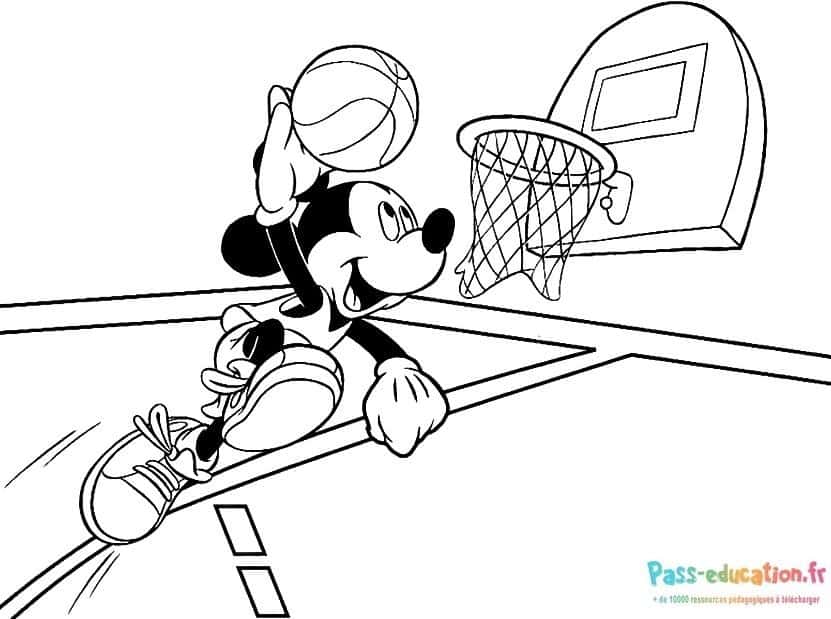 Mickey au basketball