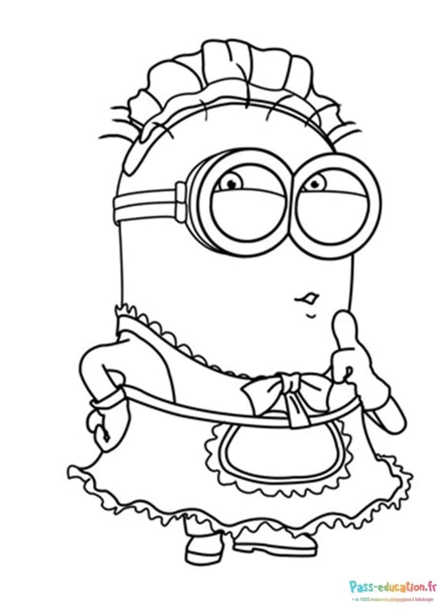 Minion en costume de femme