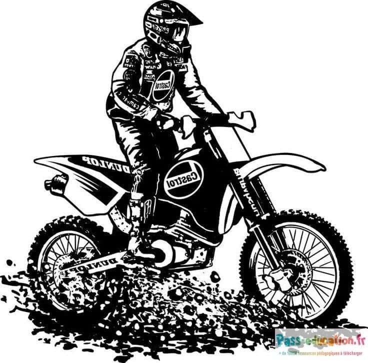 Moto cross dynamique