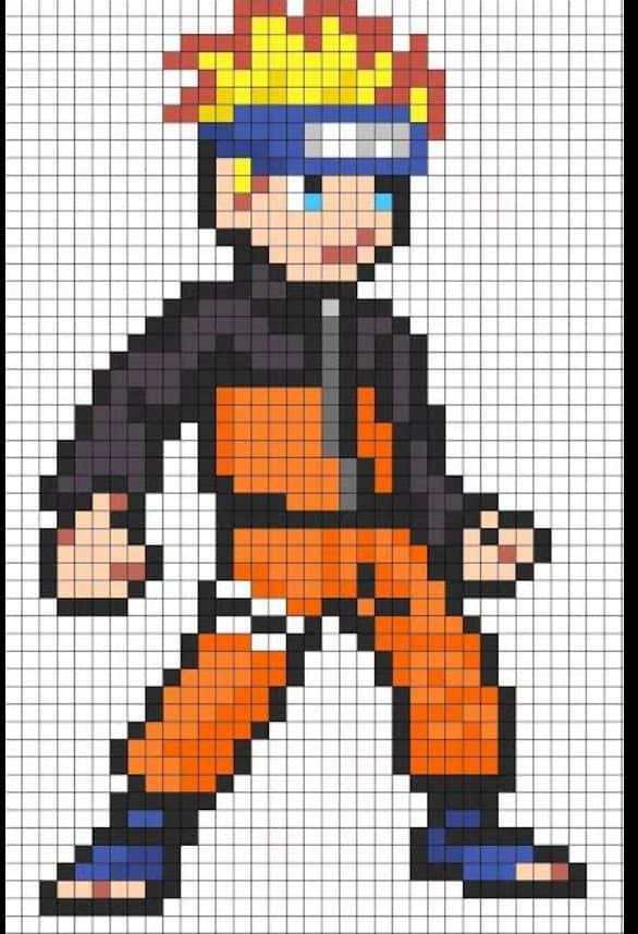 Naruto pixelisé