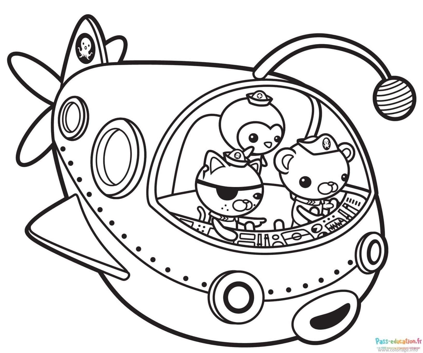 Octonauts gratuit à imprimer pour coloriage