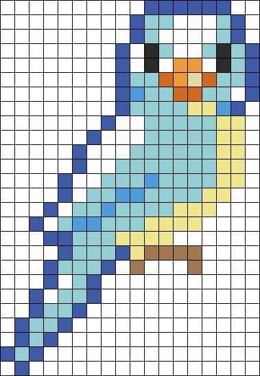 Oiseau pixelisé