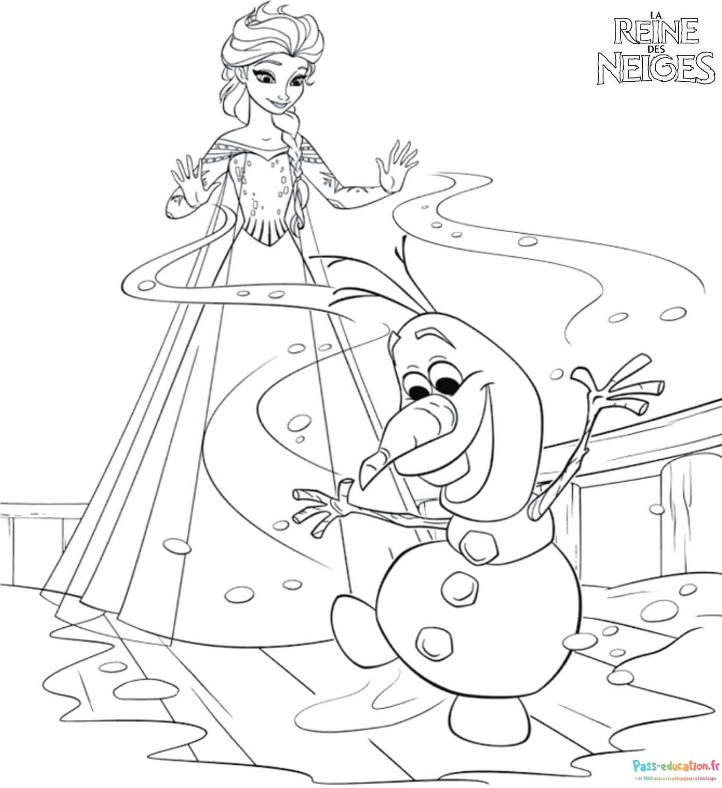 Olaf et Elsa