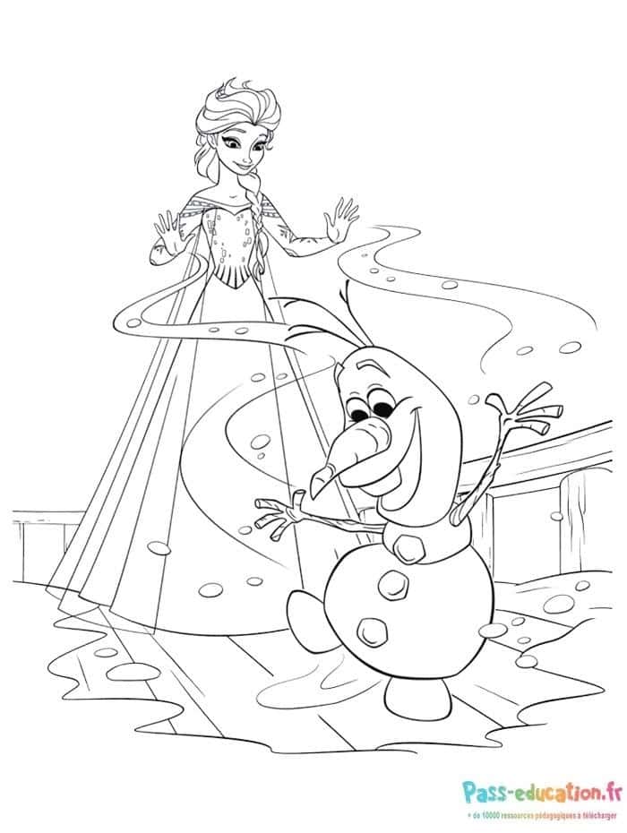 Olaf et Elsa