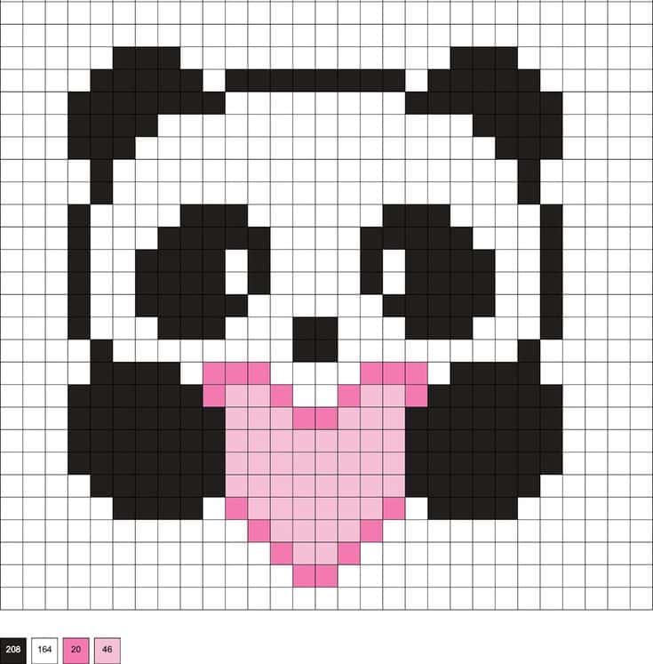 Panda coeur