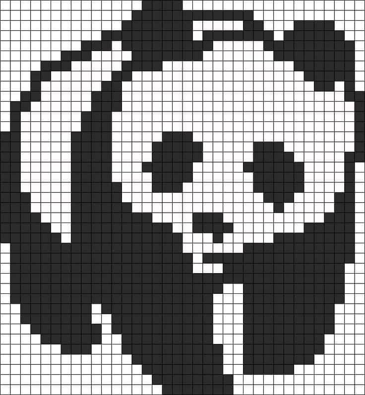 Panda pixelisé