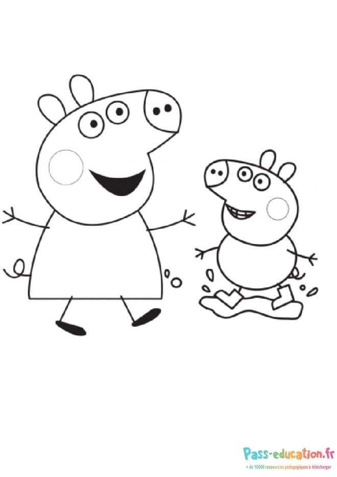 Peppa Pig et George