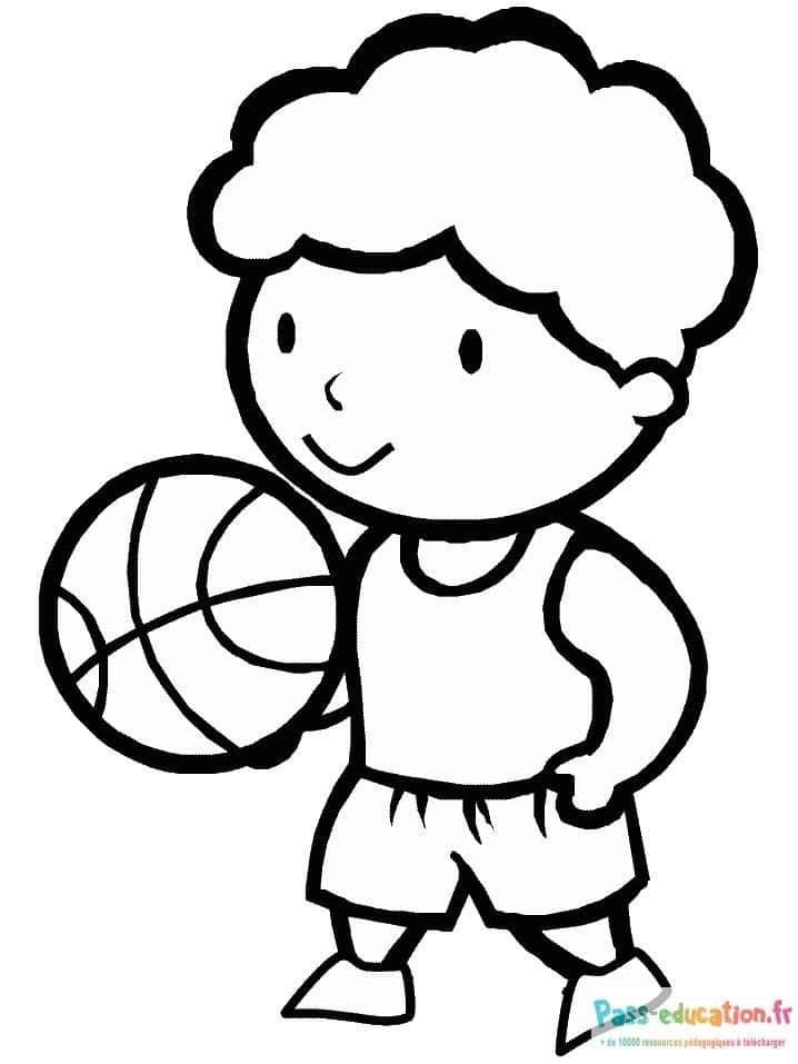 Enfant basketteur