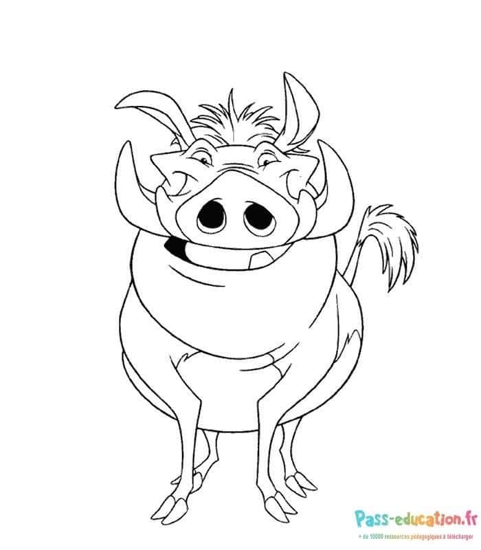 Pumbaa souriant