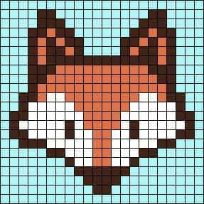 Renard pixelisé