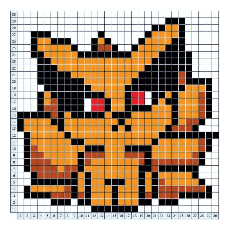 Renard pixelisé