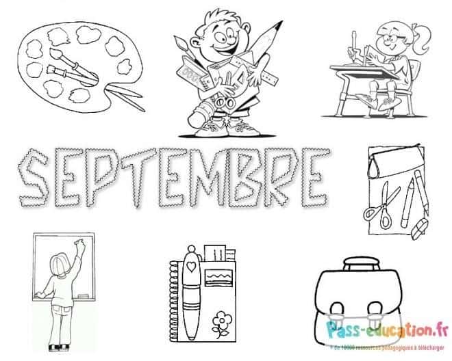 Rentrée scolaire coloriage gratuit à imprimer