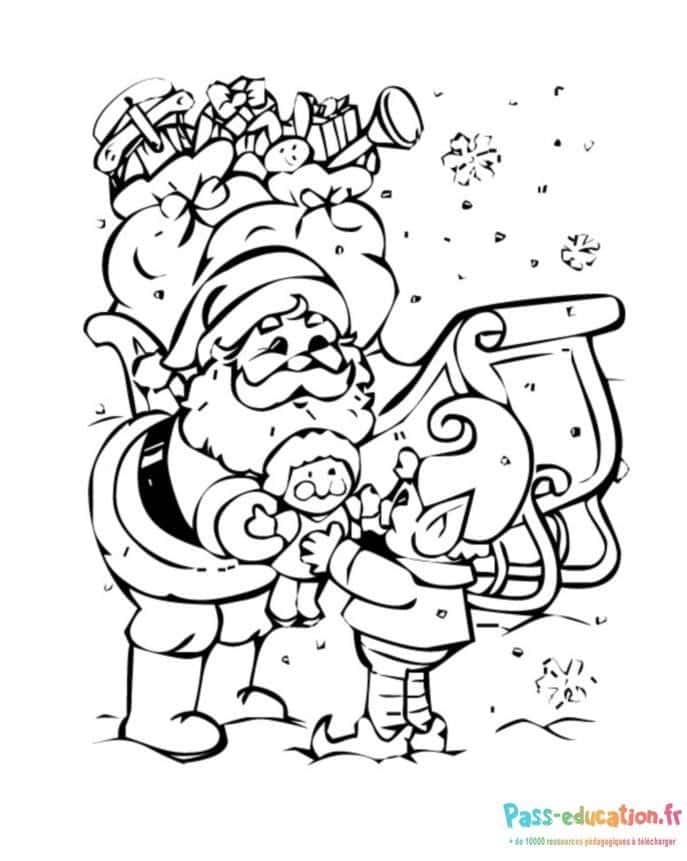 Santa et lutin