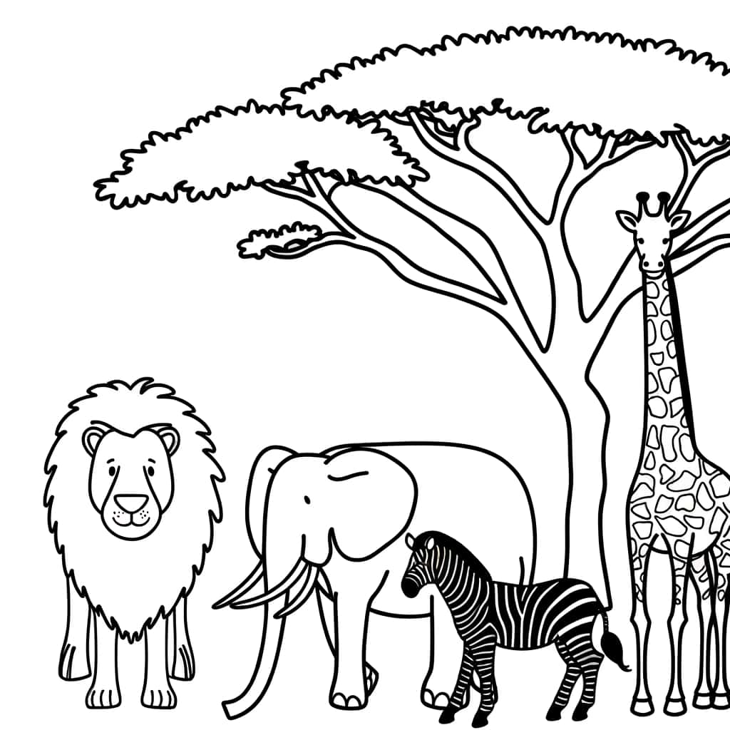 Animaux de la savane